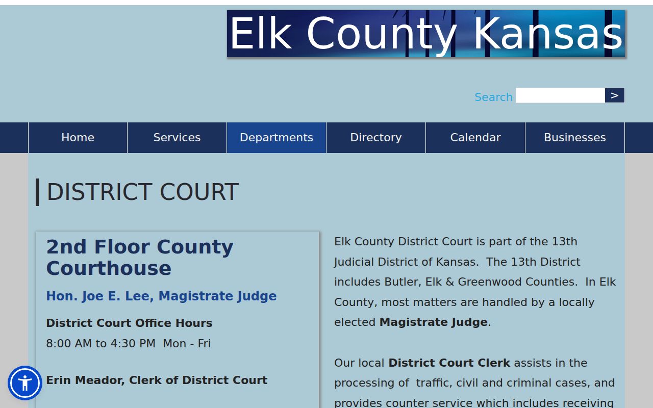 Grenola court docket Elk County District Court fallback